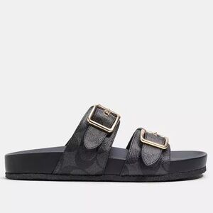 Black Coach sandals